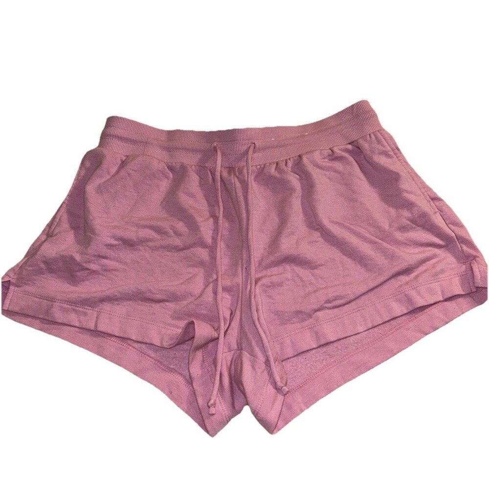 Stars Above Pink Medium Lounge Sweat Pull On Drawstring Shorts With Pockets